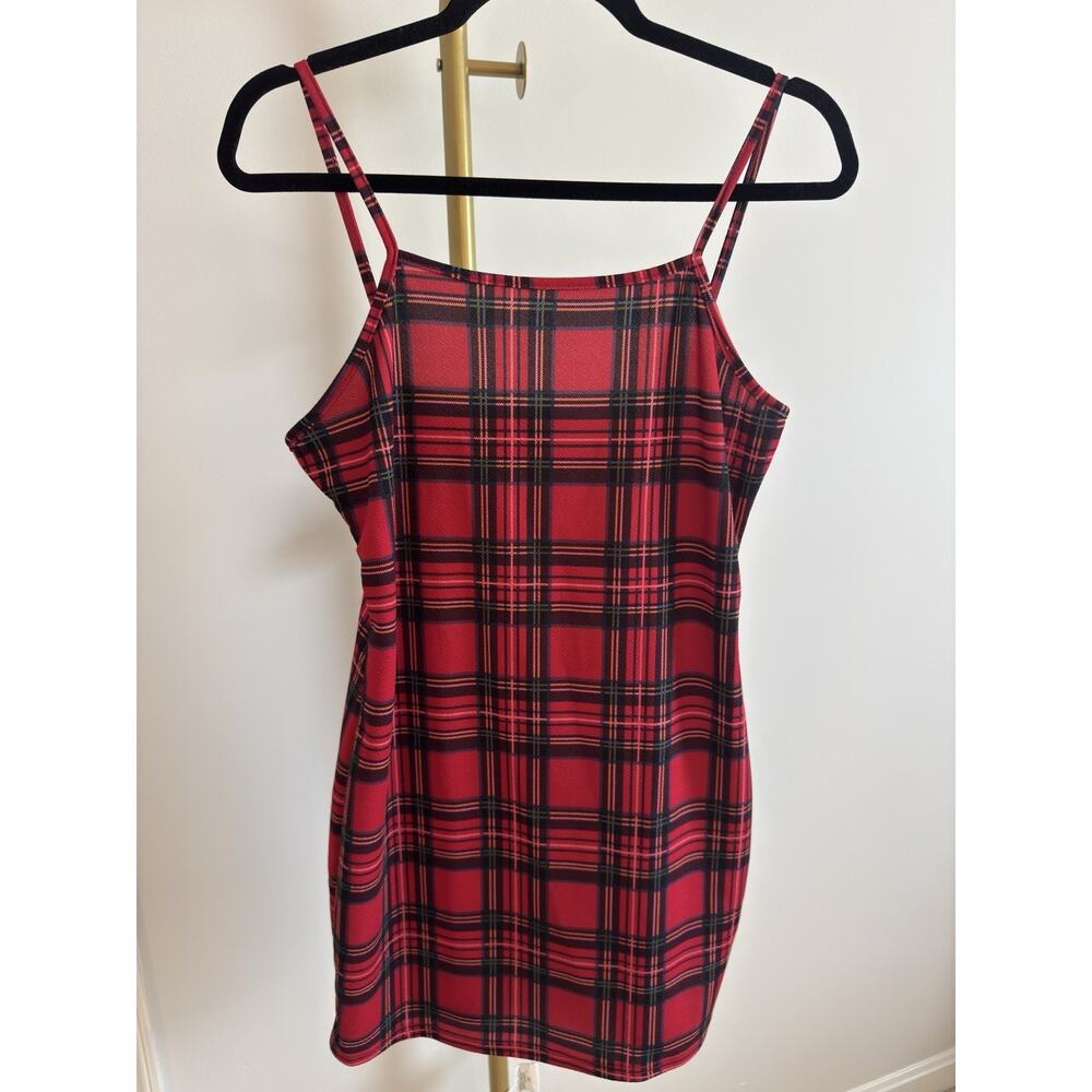 Art Class Girls Red and Black Plaid Sleeveless Holiday Dress Size 12